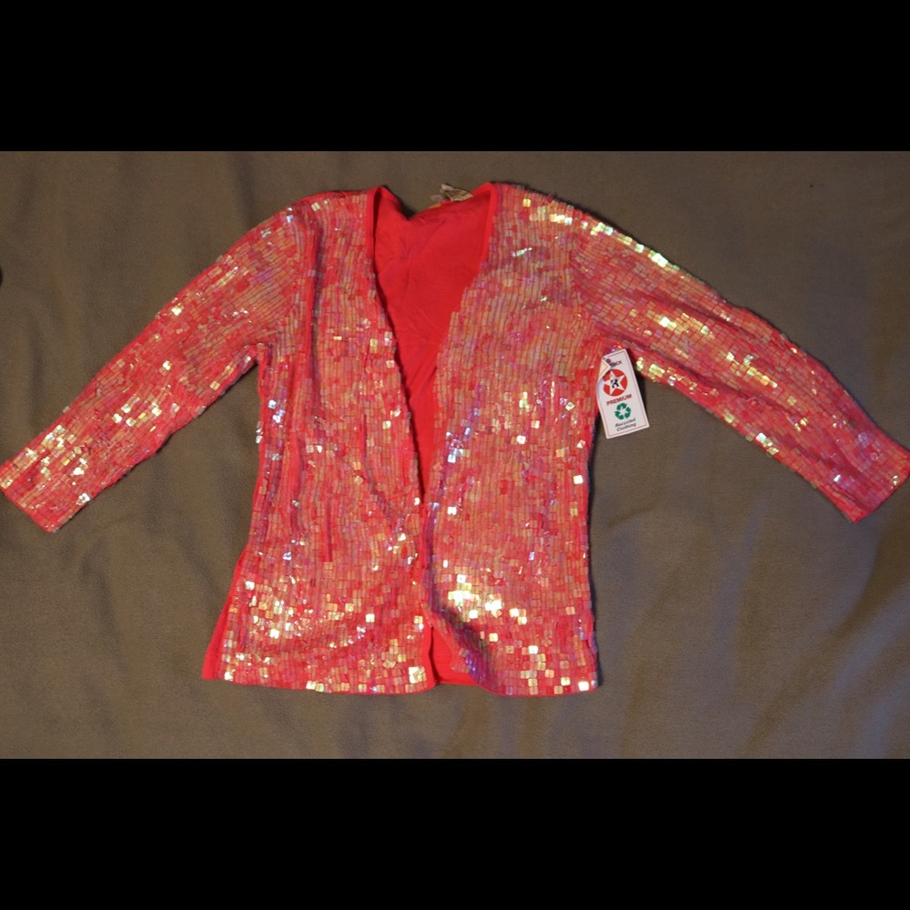 Vintage Pink Sparkly cardigan